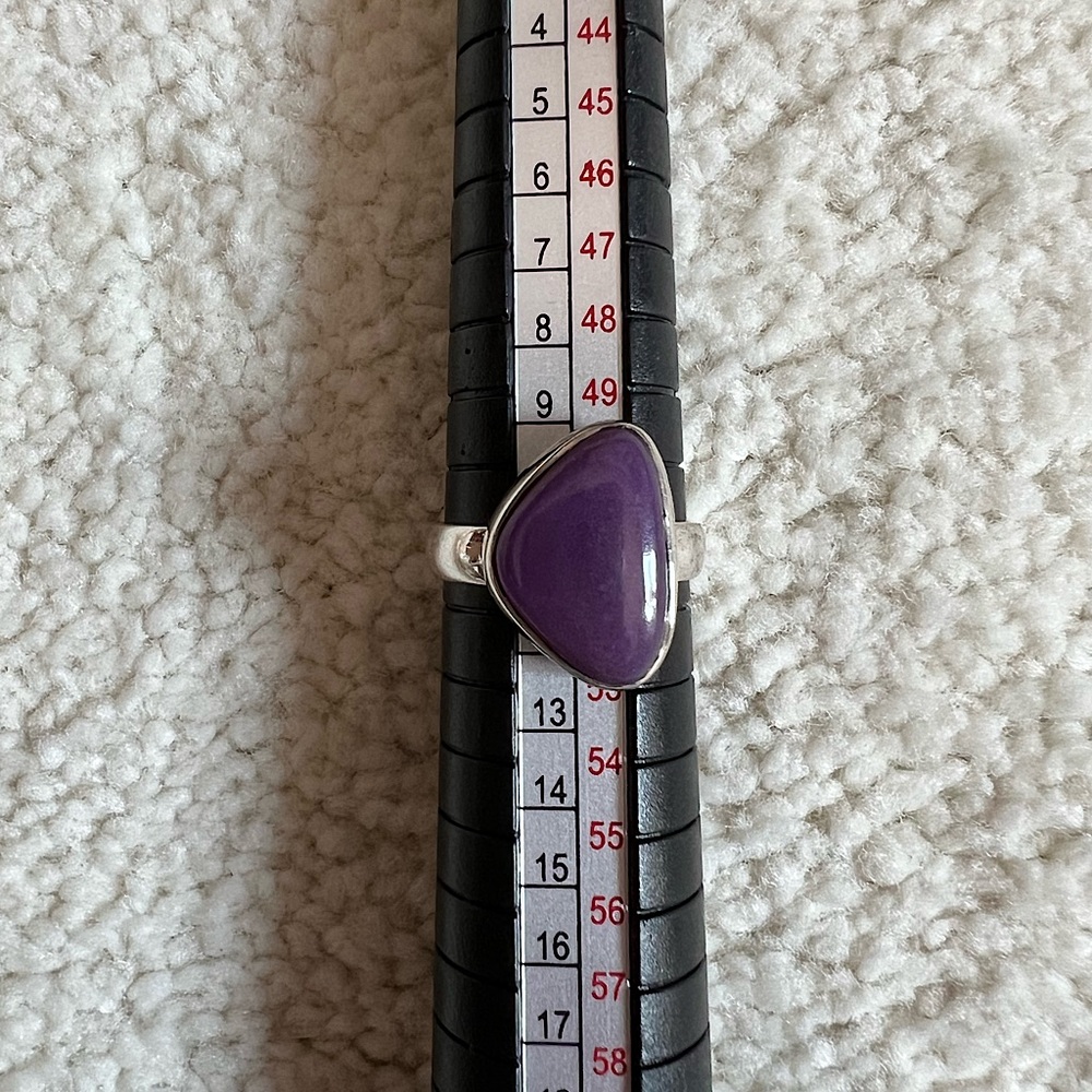 925 Sterling Silver sugilite ring